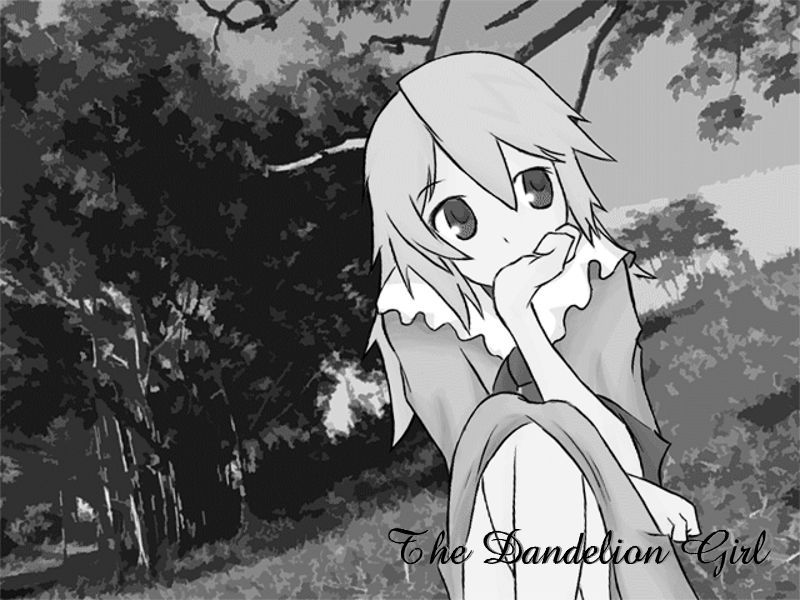 The Dandelion Girl: Don't You Remember Me? (Windows) screenshot: When the image fades to grey it feels like the equivalent to the end of a chapter