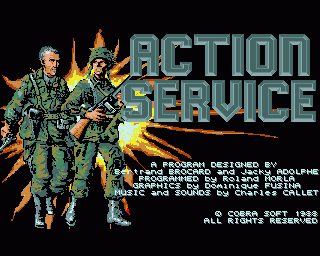 Combat Course (Amiga) screenshot: Title Screen