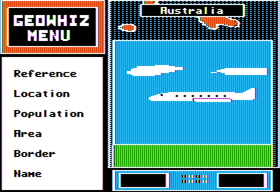 Geo Whiz: A World Geography Program (Apple II) screenshot: Airplane Going Down