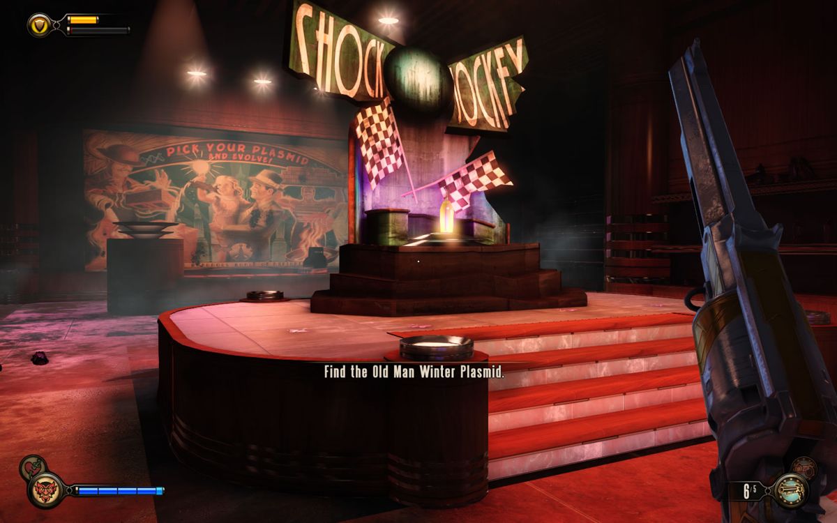 BioShock Infinite: Burial at Sea - Episode One (Windows) screenshot: It takes a while until you get your hands on Shock Jockey.