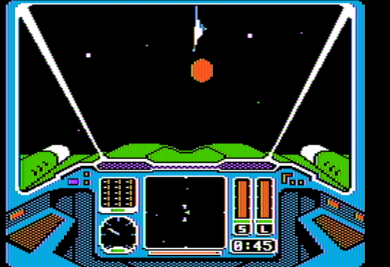 Deep Space: Operation Copernicus (Apple II) screenshot: Enemy Vessel