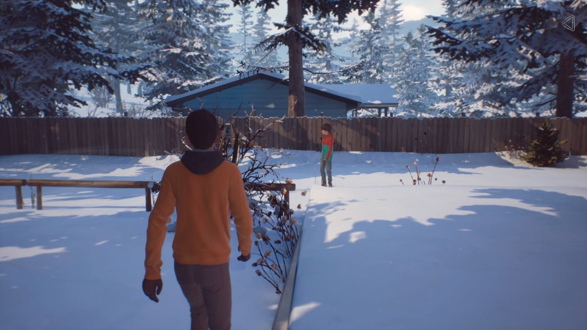 Life Is Strange 2: Episode 2 (PlayStation 4) screenshot: Playing in the yard