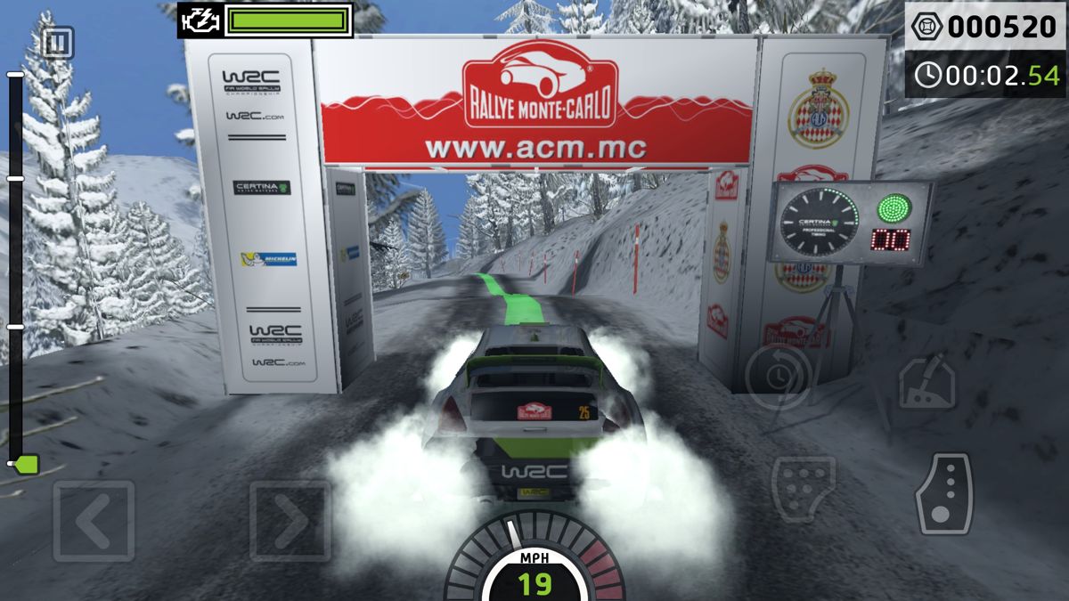 WRC FIA World Rally Championship: The Official Game (Android) screenshot: Start of the Monte-Carlo rally