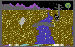 WitchSwitch (Commodore 64) screenshot: Kill the ravens