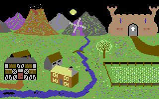 WitchSwitch (Commodore 64) screenshot: The lava is getting closer