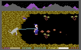 WitchSwitch (Commodore 64) screenshot: Caught me a Leprechaun