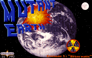 Mutant Earth (DOS) screenshot: Title screen.