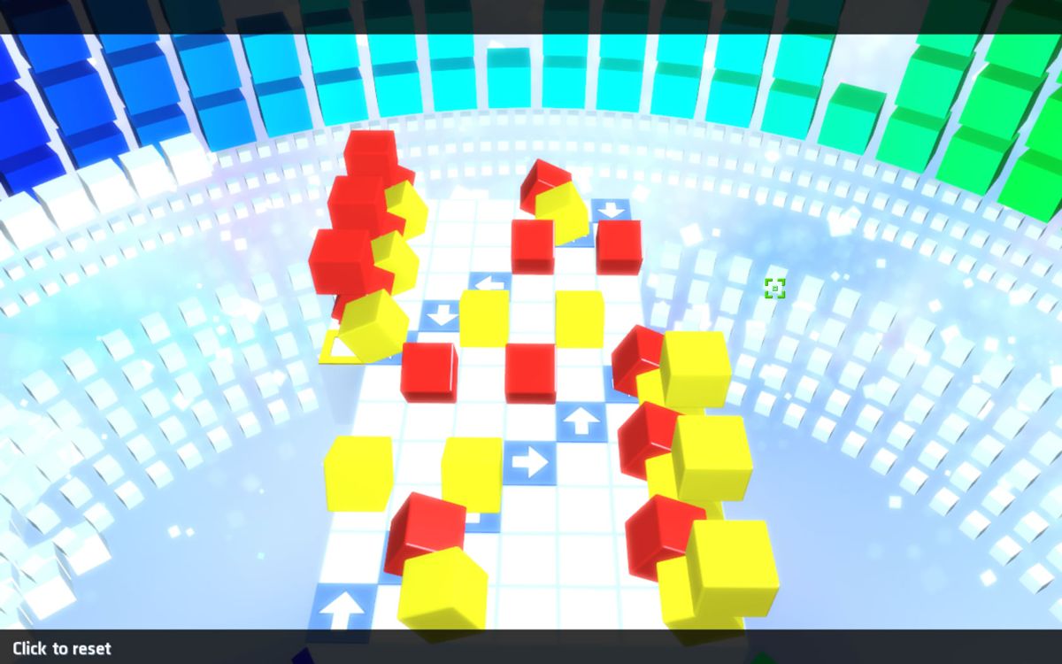 Rubik's Puzzle Galaxy: Rush (Windows) screenshot: One of the levels in the medium mode (locked initially)
