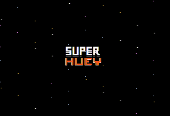Super Huey UH-IX (Apple II) screenshot: Title Screen