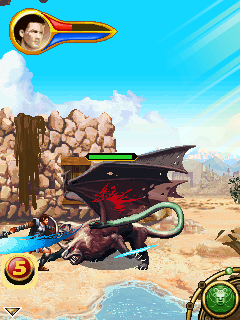 Wrath of the Titans (J2ME) screenshot: An other boss