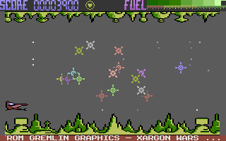 Xargon's Revenge (Commodore 16, Plus/4) screenshot: Blast them all