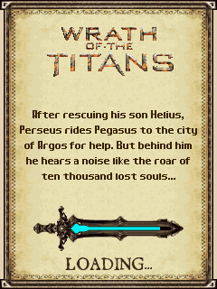 Wrath of the Titans (J2ME) screenshot: More story