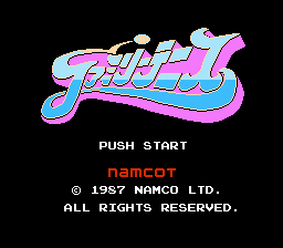 Family Tennis (NES) screenshot: Title screen
