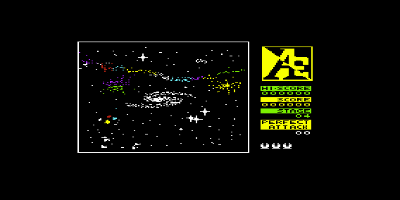 A.E. (VIC-20) screenshot: Galaxy background
