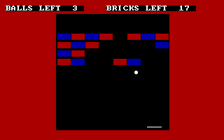 Knoxblock! (DOS) screenshot: Let's bust up some walls!