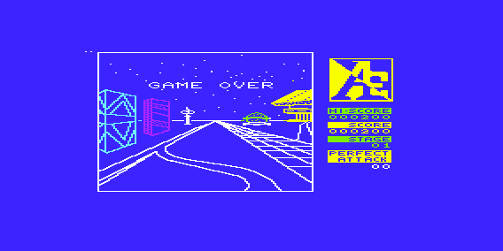 A.E. (VIC-20) screenshot: Game over