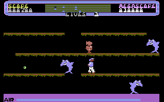 Atlantis (Commodore 16, Plus/4) screenshot: There's the sailor