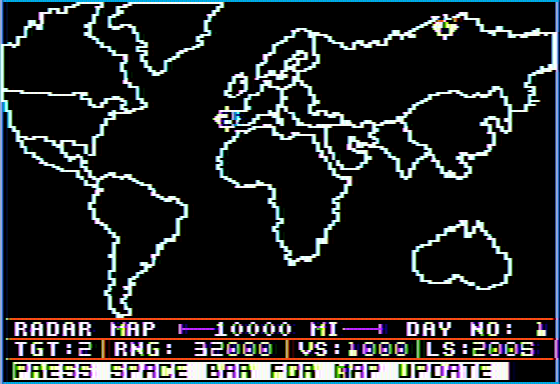 Epidemic! (Apple II) screenshot: Keep an eye on those incoming targets