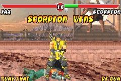 Mortal Kombat: Deadly Alliance (Game Boy Advance) screenshot: Scorpion wins