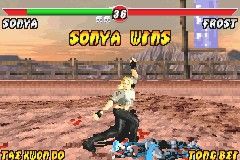 Mortal Kombat: Deadly Alliance (Game Boy Advance) screenshot: Sonya wins