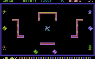 Berks (Commodore 16, Plus/4) screenshot: Lets destroy the Berks