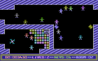 Berks 3: They're Angry! (Commodore 16, Plus/4) screenshot: Another key to collect