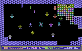 Berks 3: They're Angry! (Commodore 16, Plus/4) screenshot: Lets get to the treasure