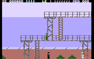 Bridgehead (Commodore 16, Plus/4) screenshot: Next level