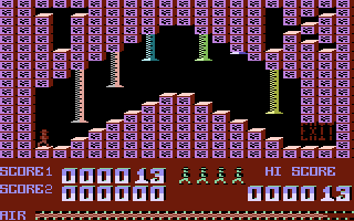 More Adventures of Big Mac: The Mad Maintenance Man (Commodore 16, Plus/4) screenshot: Avoid being squashed