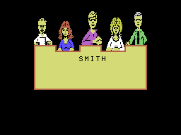 Family Feud (Coleco Adam) screenshot: The Smith family