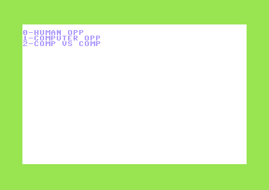 Full Count Baseball (Commodore 64) screenshot: Game Setup