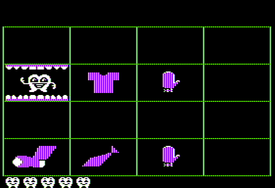 Picture Chompers (Apple II) screenshot: I Completed a Challenge