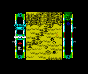 Gemini Wing (ZX Spectrum) screenshot: An overlapping wave