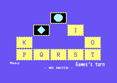 Memory Building Blocks (Commodore 64) screenshot: These Don't Match