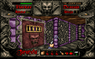 Bram Stoker's Dracula (DOS) screenshot: Stage 3 - Dracula's castle