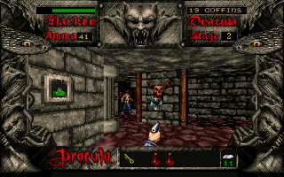 Bram Stoker's Dracula (DOS) screenshot: A puzzle of switches
