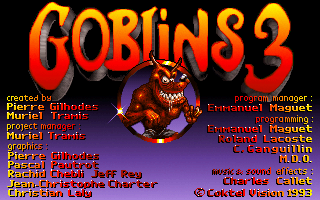 Goblins Quest 3 (DOS) screenshot: Title screen