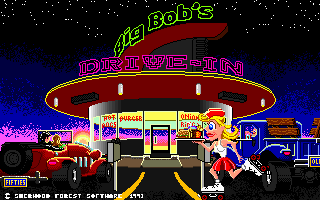 Big Bob's Drive-In (DOS) screenshot: The game's title screen