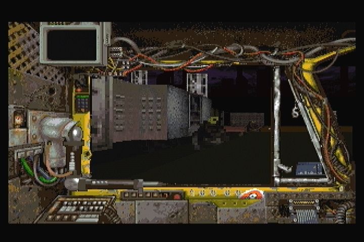 Quarantine (3DO) screenshot: Change your view to look out the windows.