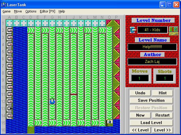 LaserTank (Windows) screenshot: Moving passages