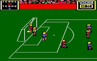 Match Day (Amstrad CPC) screenshot: GOAL!