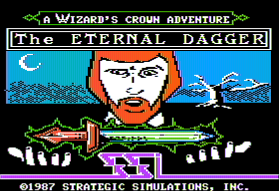 The Eternal Dagger (Apple II) screenshot: Title Screen