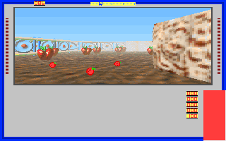 Hamsters' Adventure! (DOS) screenshot: The first level (unregistered shareware version)
