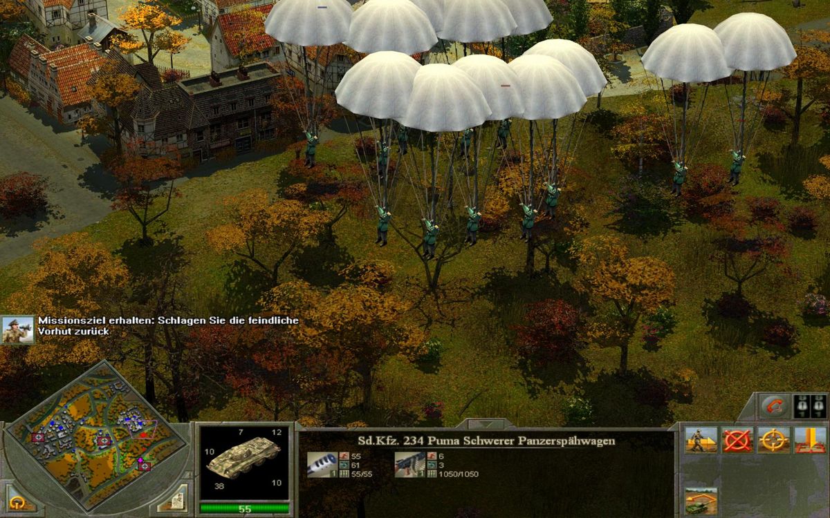 Blitzkrieg 2: Liberation (Windows) screenshot: US Paratroopers