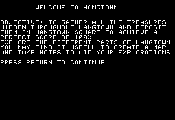 Screenshot of The Hangtown Trilogy (Apple II, 1990) - MobyGames