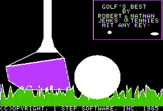 Golf's Best: St. Andrews - The Home of Golf (Apple II) screenshot: Title Screen
