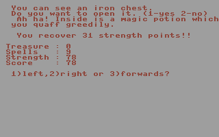 Commodore 16 Games Pack I (Commodore 16, Plus/4) screenshot: Warlock