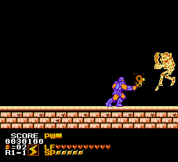 Astyanax (NES) screenshot: This hero stuff is fun!