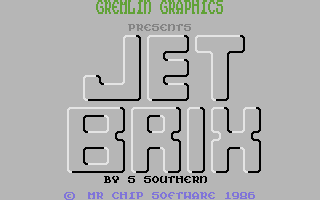 Jetbrix (Commodore 16, Plus/4) screenshot: Title Screen