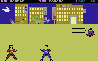 Karate King (Commodore 16, Plus/4) screenshot: Lets fight